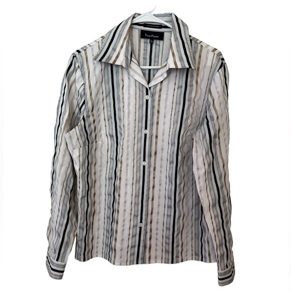 Evan Picone Tops - Evan-Picone Woman’s Long Sleeve Button Down Dress Shirt, size 14